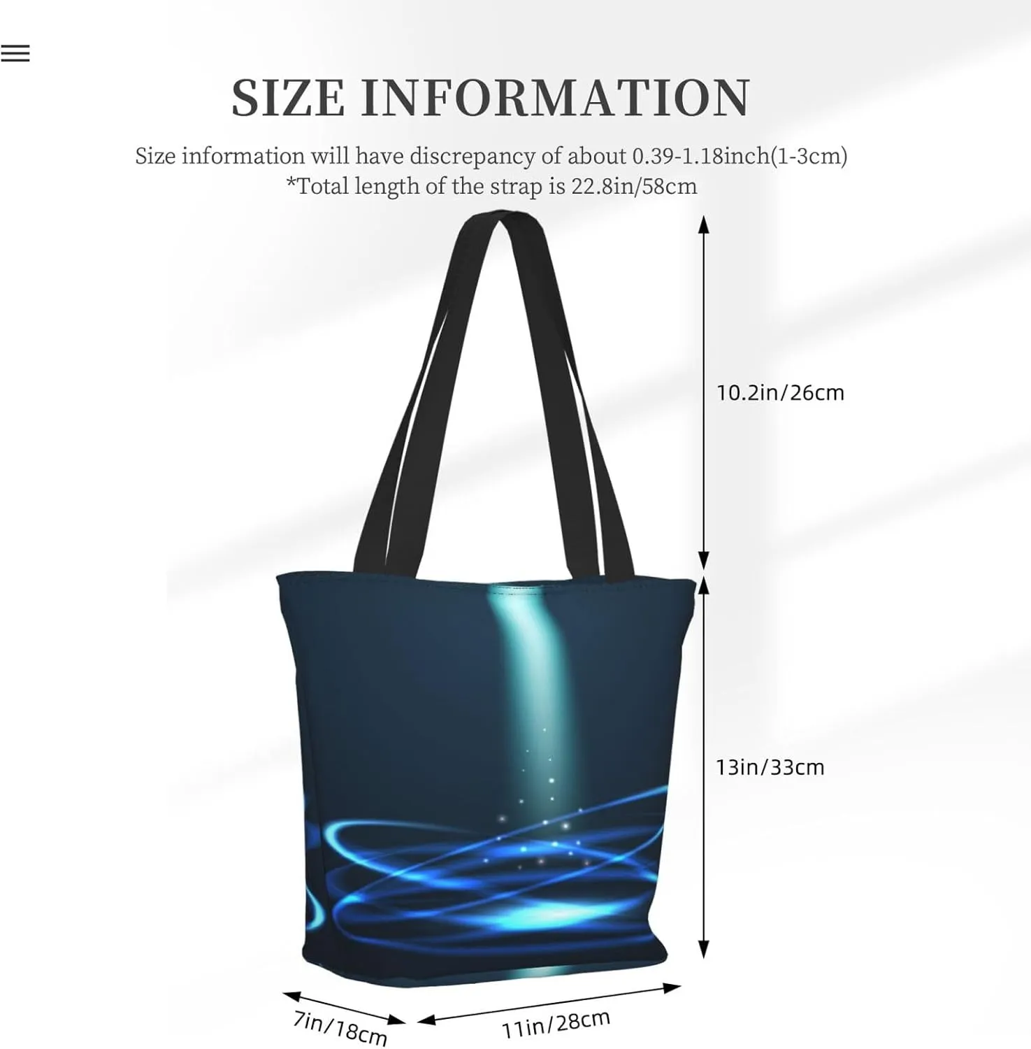 Forest Night Time Tote Bag for Women, Travel Tote Handbags for Gym