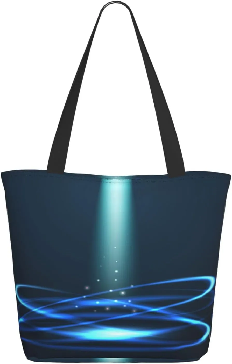 Forest Night Time Tote Bag for Women, Travel Tote Handbags for Gym
