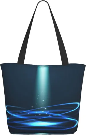 Forest Night Time Tote Bag for Women, Travel Tote Handbags for Gym