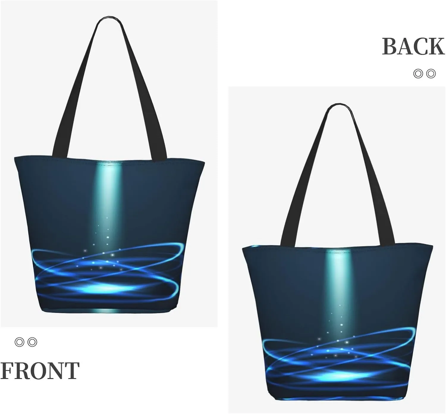 Forest Night Time Tote Bag for Women, Travel Tote Handbags for Gym