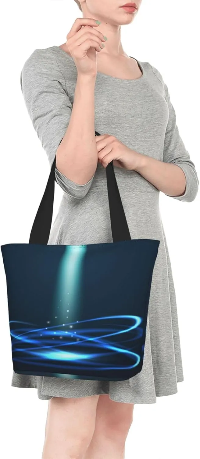 Forest Night Time Tote Bag for Women, Travel Tote Handbags for Gym