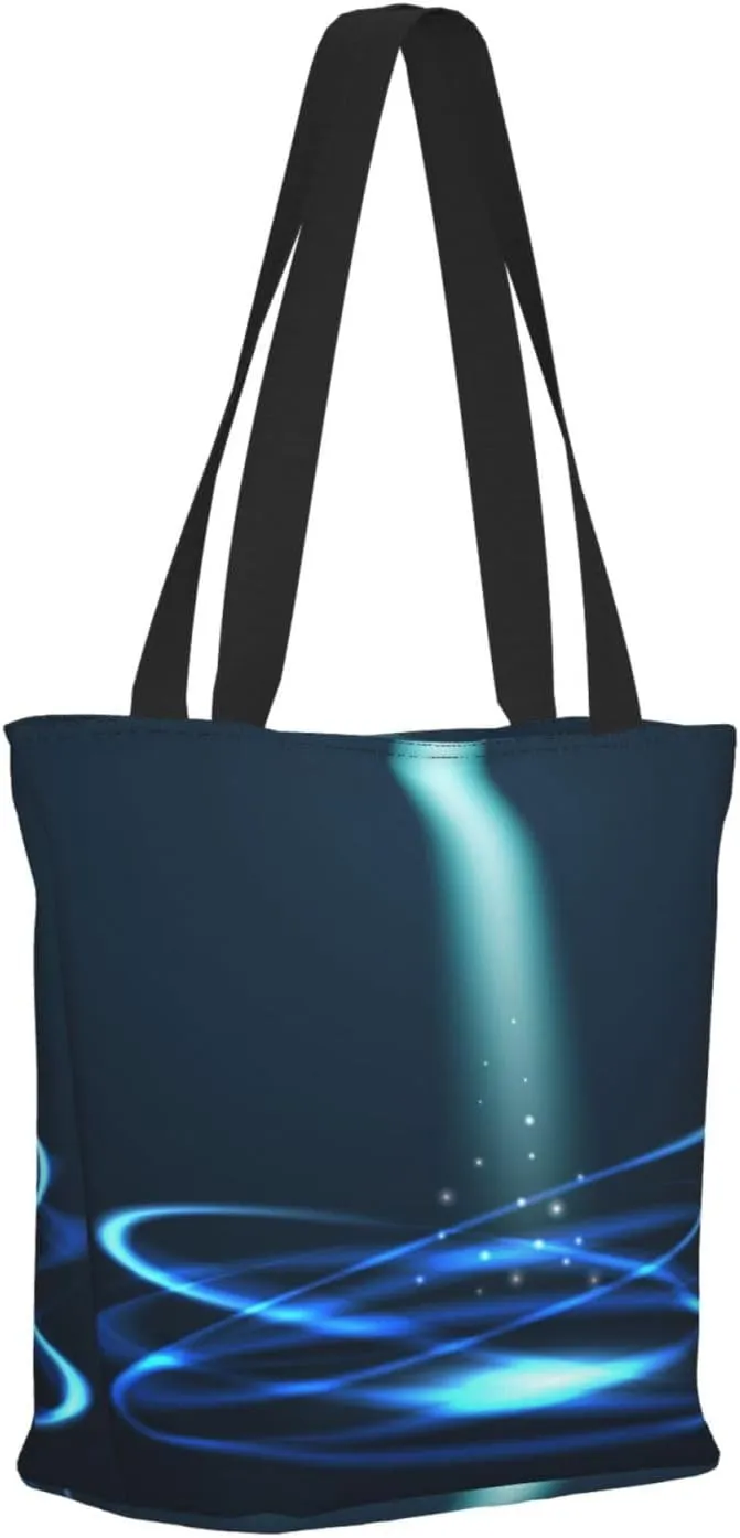 Forest Night Time Tote Bag for Women, Travel Tote Handbags for Gym