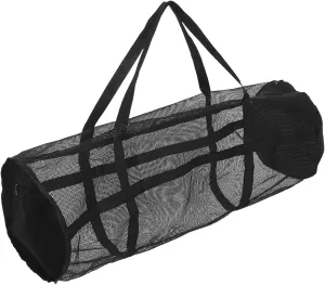 GALPADA Large Capacity Sports Mesh Duffle Bag Basketball Soccer Storage Snorkeling Gear Bag Dual Straps Fitness Duffle