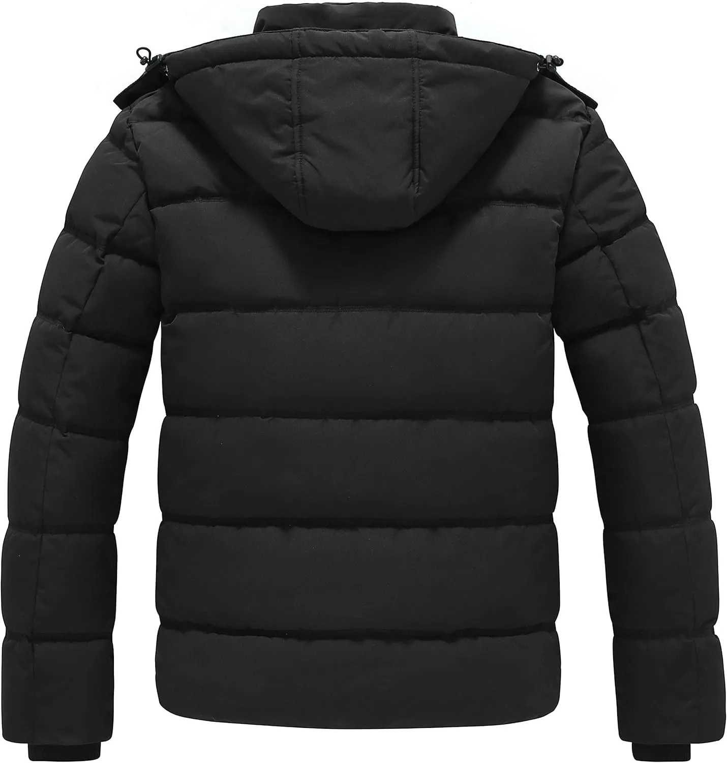 GGleaf Men's Hooded Winter Coat Warm Puffer Jacket Thicken Quilted Jacket