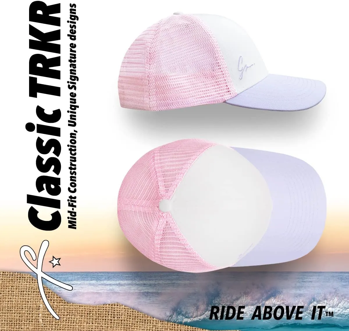 Grace Folly Beach Trucker Hats for Women- Snapback Baseball Cap for Summer