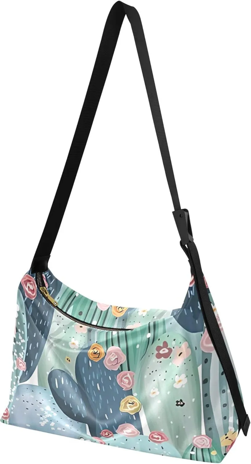Green Dinosaur Hobo Ladies Handbags Leather Large Men Purses Soft Animal Print Designer Hobo Bags