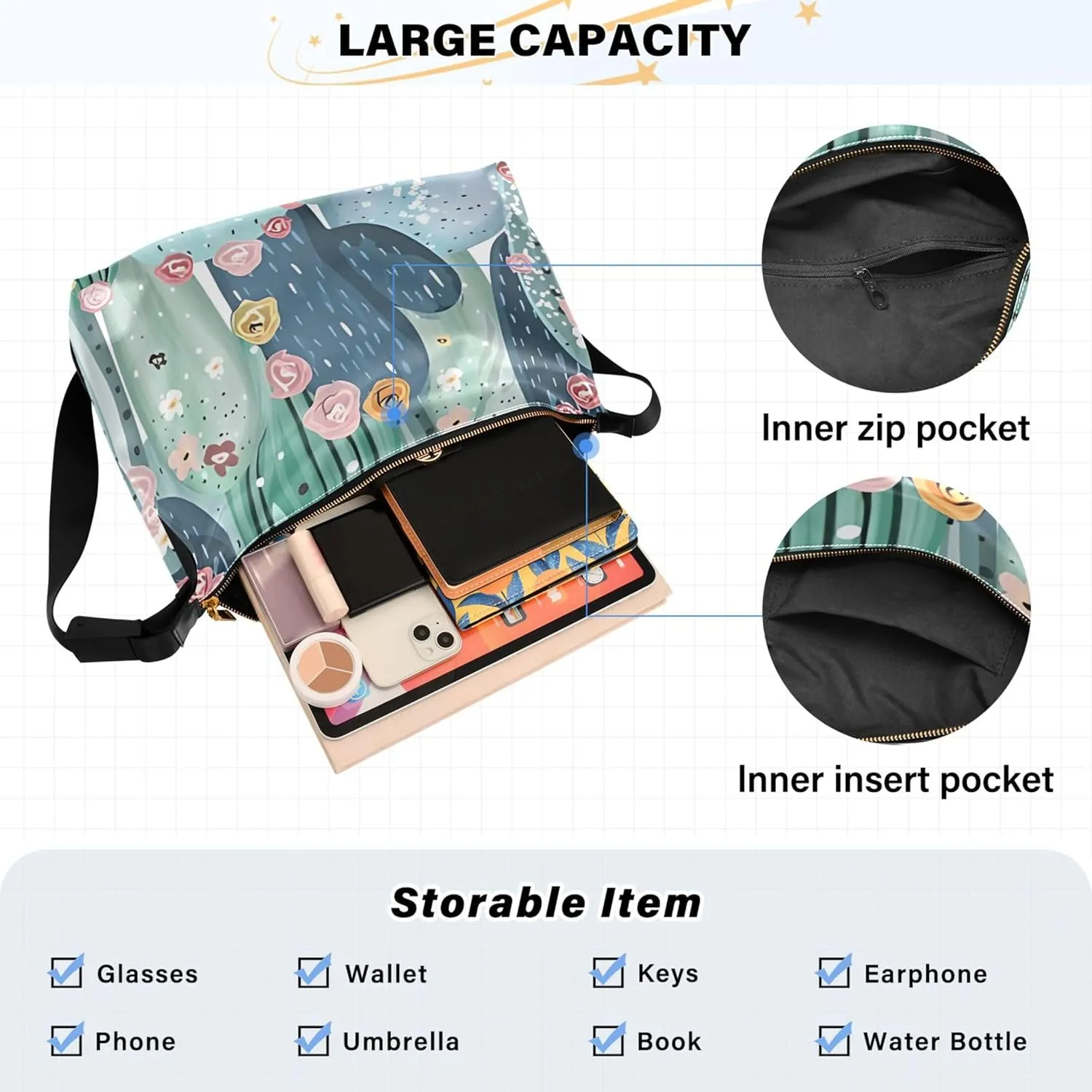 Green Dinosaur Hobo Ladies Handbags Leather Large Men Purses Soft Animal Print Designer Hobo Bags