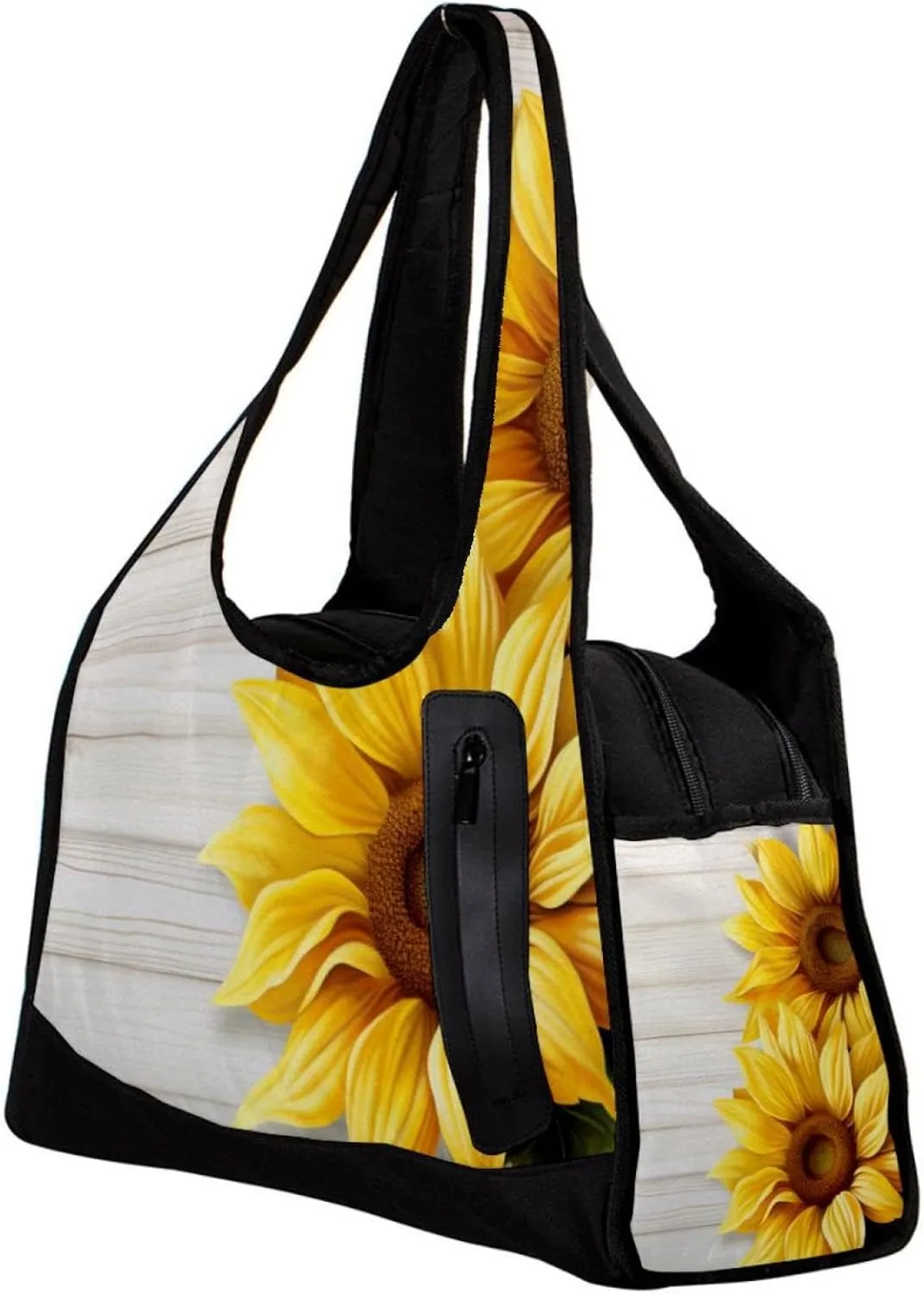 Gym Bags for Women,Duffle Bag for Travel,Wood and Sunflower,Gym Bag for Men