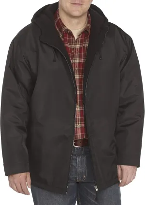 Harbor Bay by DXL Men's Big and Tall Quilt-Lined Hooded Jacket Black