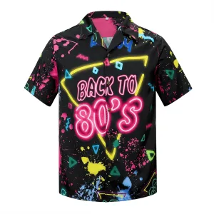 Hawaiian Shirt for Men Button Down Short Sleeve Casual Beach Shirt Summer Wear Stylish Tropical Print Shirts
