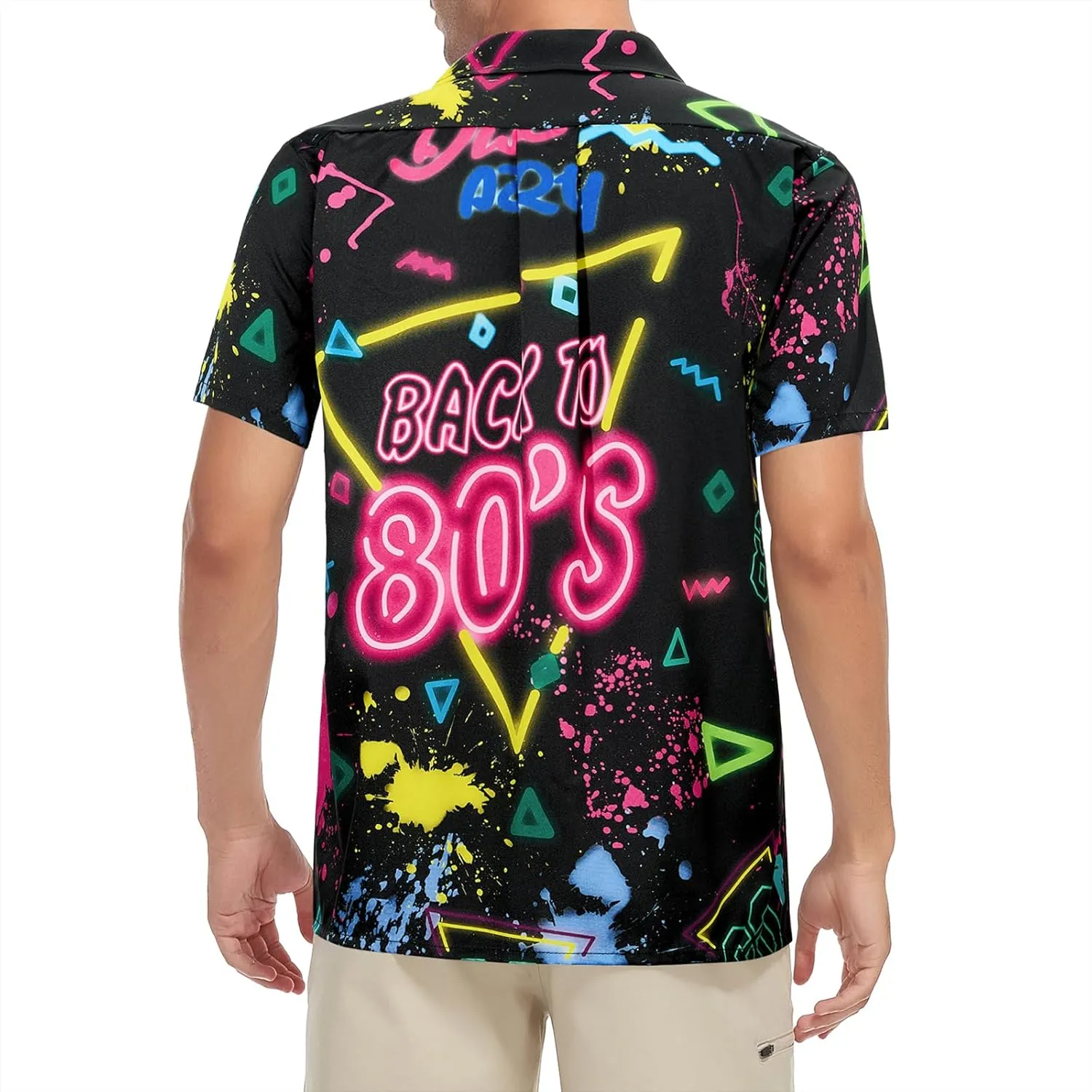 Hawaiian Shirt for Men Button Down Short Sleeve Casual Beach Shirt Summer Wear Stylish Tropical Print Shirts
