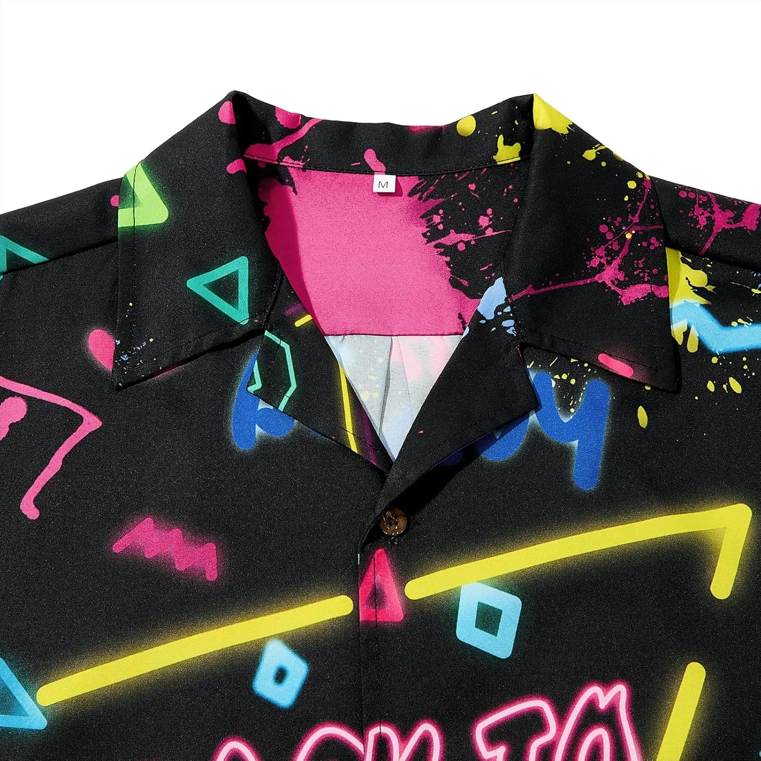 Hawaiian Shirt for Men Button Down Short Sleeve Casual Beach Shirt Summer Wear Stylish Tropical Print Shirts