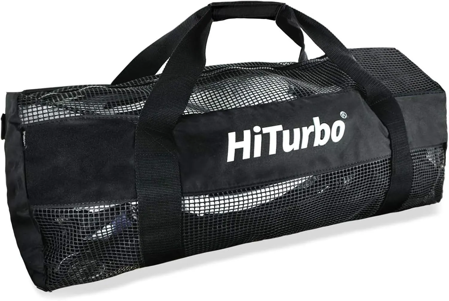 Hiturbo Mesh Dive Duffel Bag: Scuba Gear Bags for Diving, Snorkeling, Freediving and Swimming - 60L Travel Beach Pool Water Sports Equipment Bag with Shoulder Strap