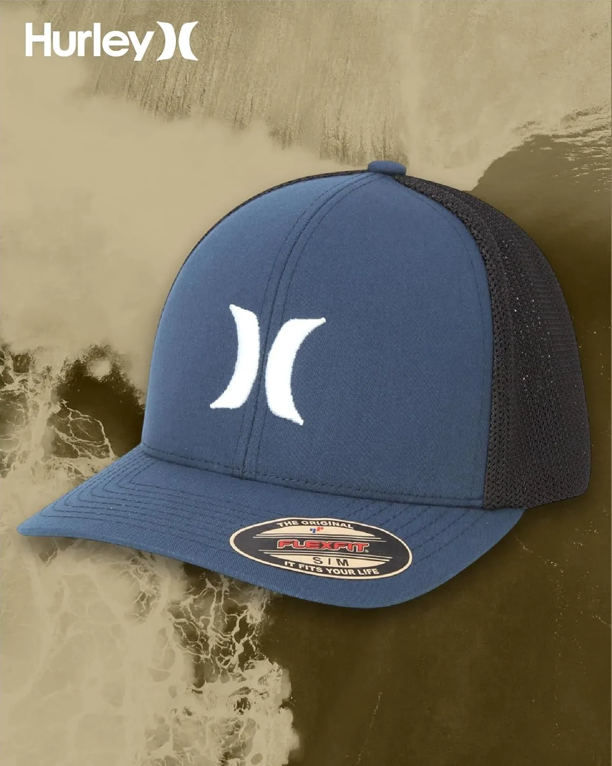 Hurley Men's Hat - Laguna Icon Mesh Fitted Trucker Cap