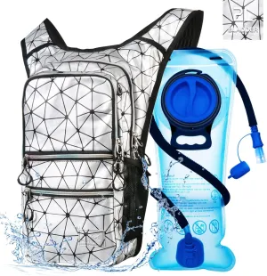 Hydration Backpack Pack, Water Backpack 20L Capacities Included 2L Hydration Bladder, Festival Essential - Rave Hydration Pack Hydropack Hydro for Hiking, Running, Biking, Festival Gear