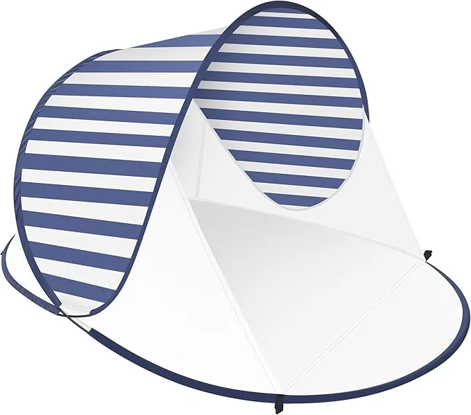 ISILER Pop Up Beach Tent, Portable Outdoor Beach Shade Tent, UPF 50  Baby Beach Shelter, Easy Setup Windproof Waterproof Beach Canopy