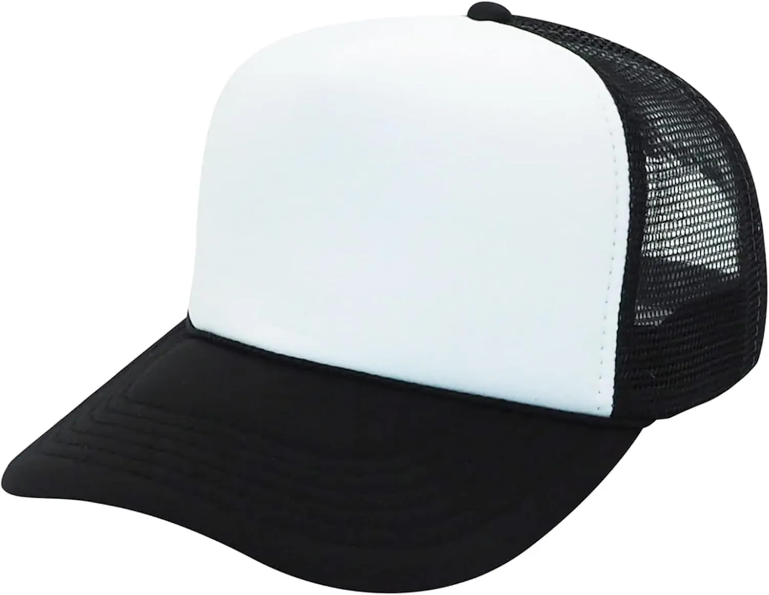 It's Beach Time Vintage Summer Classic 5 Panel Mesh Foam Front Trucker Hat Snap Back