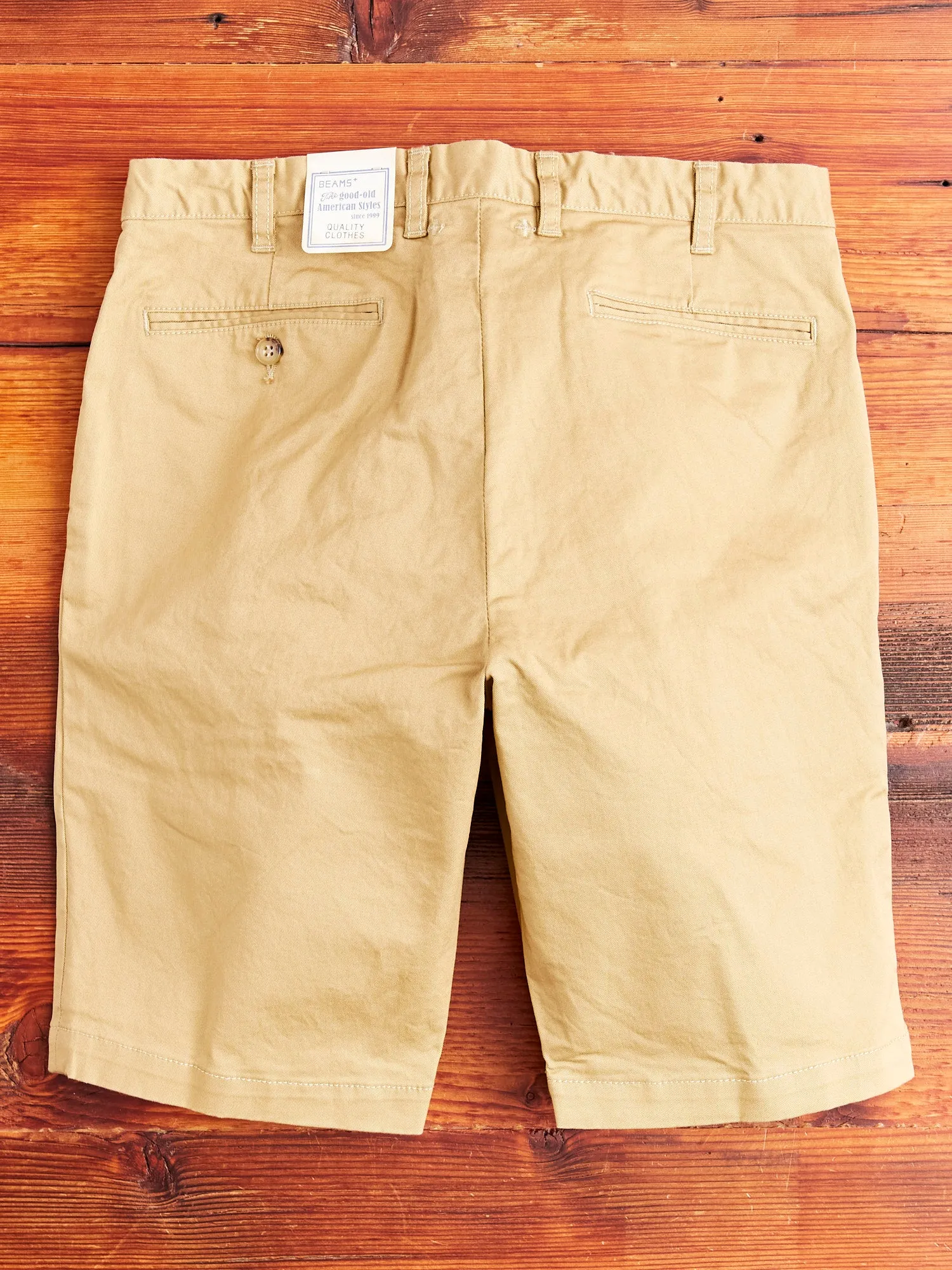 Ivy Chino Shorts in Beige