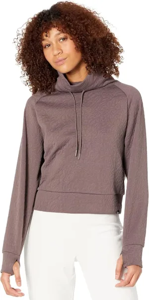 Juicy Couture Women's Jacquard Quilted Crop Pullover