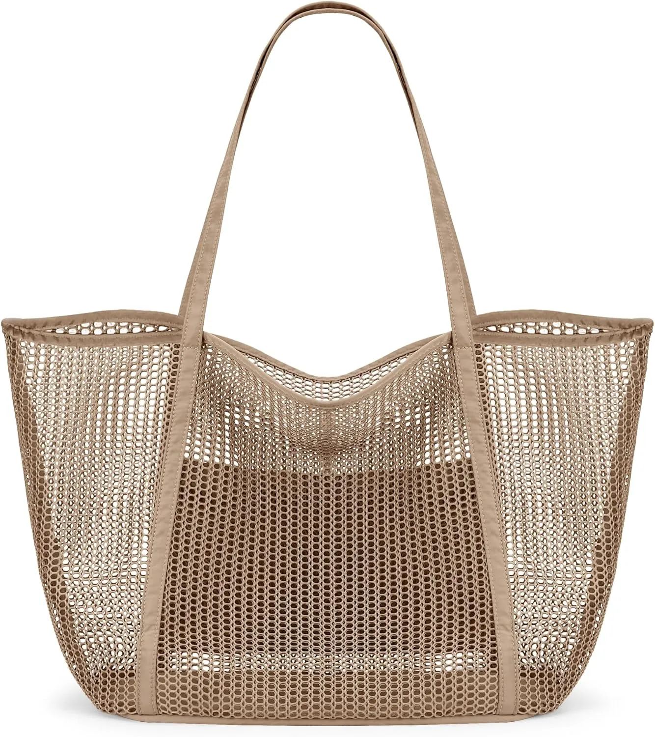 KALIDI FANCY FOREST Beach Mesh Tote Bag, Womens Shoulder handbag MAX 27L Grocery Bag
