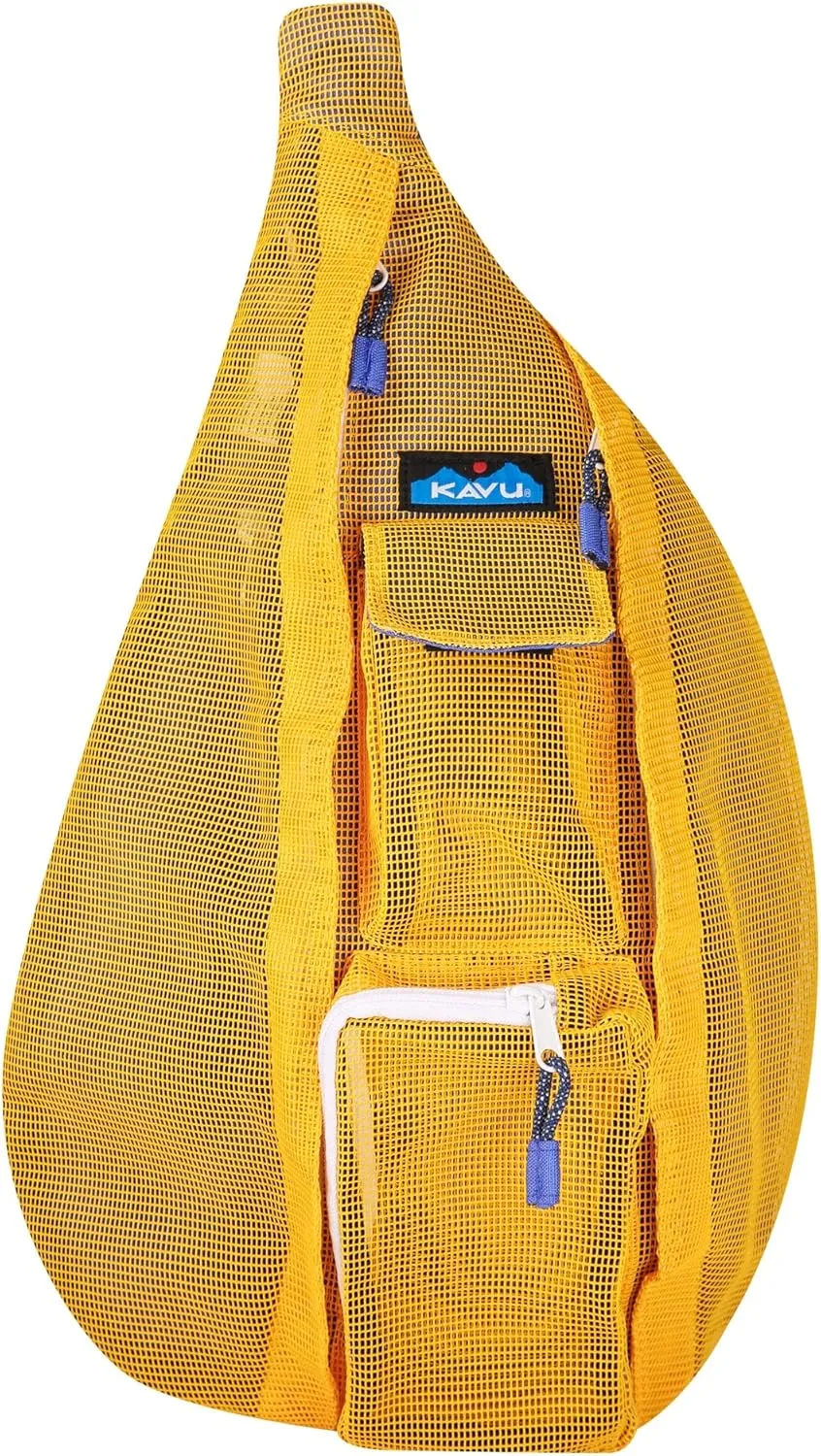 KAVU Beach Rope Bag Mesh Crossbody Sling Backpack - Sunbeam