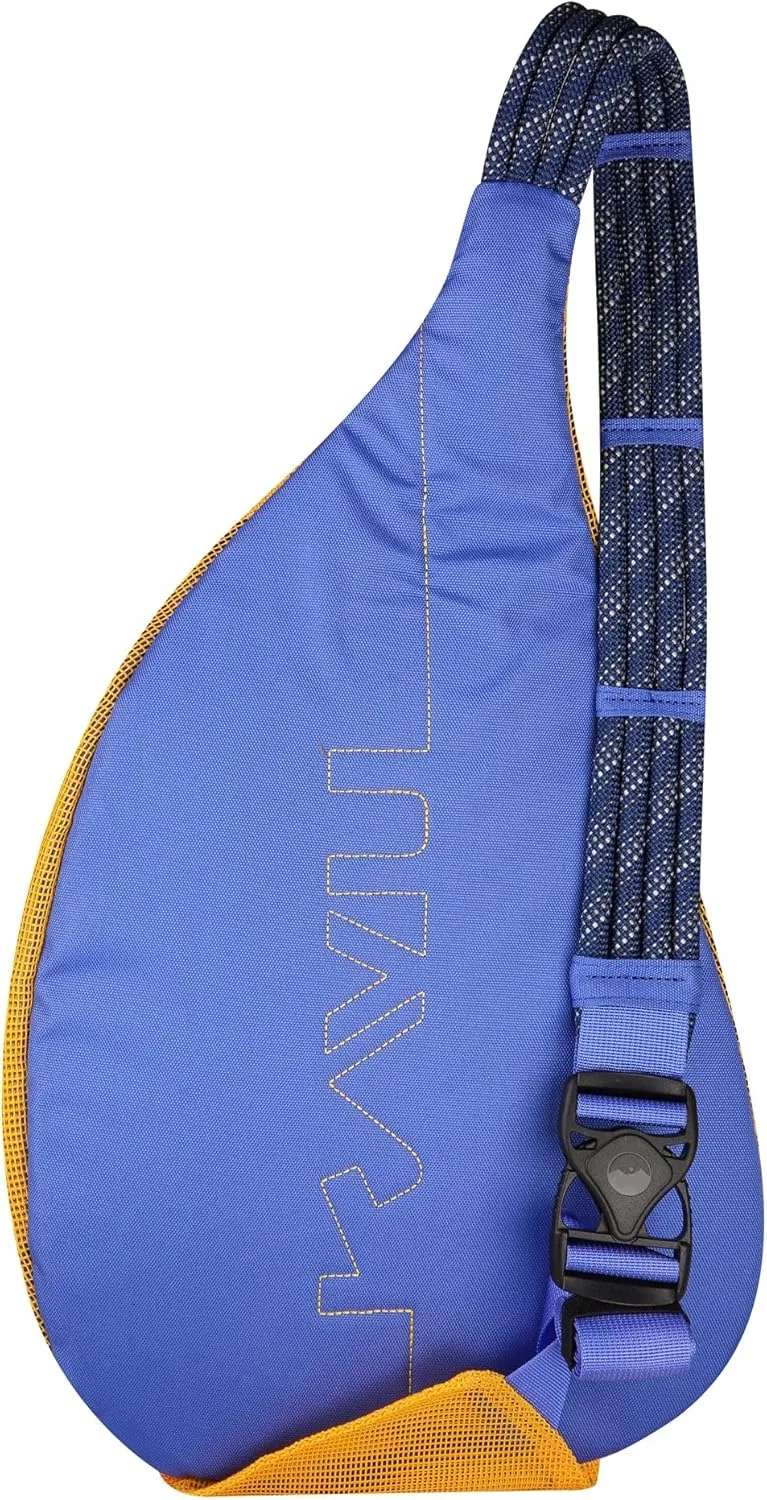 KAVU Beach Rope Bag Mesh Crossbody Sling Backpack - Sunbeam