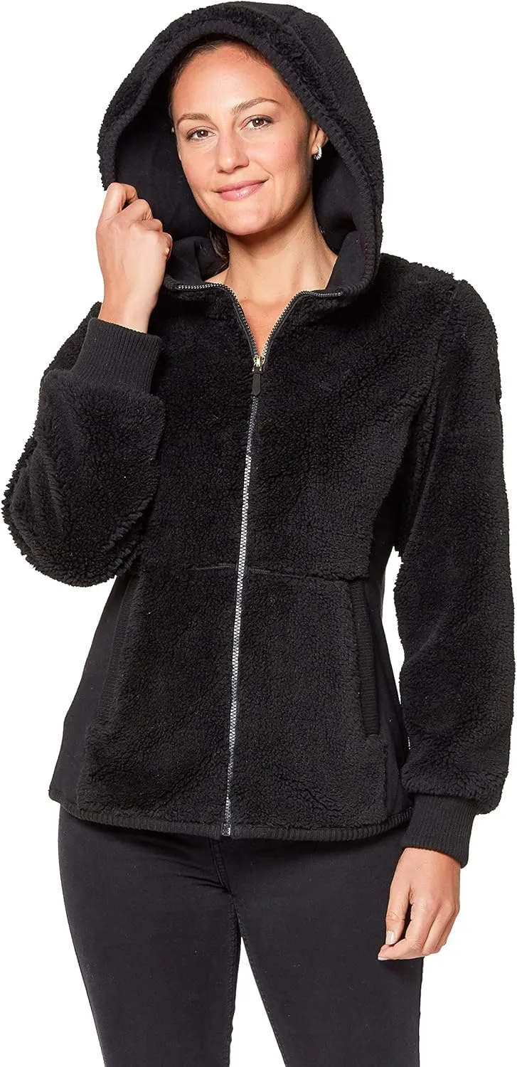 Koolaburra by UGG Women's Long-Sleeve Hooded Outerwear Fleece Jacket