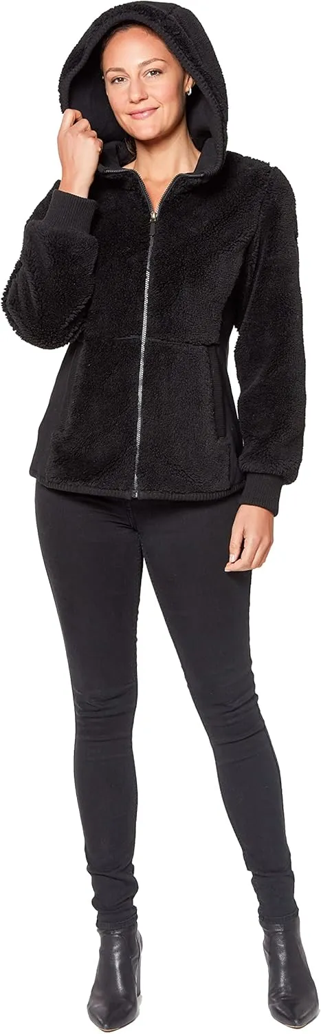 Koolaburra by UGG Women's Long-Sleeve Hooded Outerwear Fleece Jacket