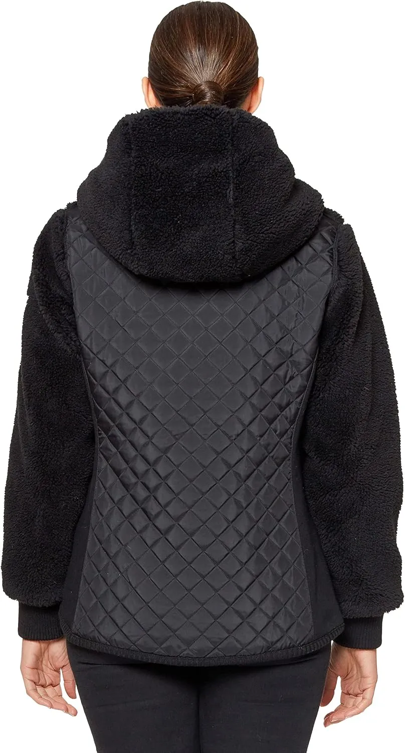 Koolaburra by UGG Women's Long-Sleeve Hooded Outerwear Fleece Jacket
