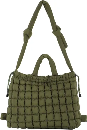 Lanpet Quilted Puffer Tote Bag for Women Large Quilted Crossbody Bag Lightweight Nylon Puffy Carryall Hobo bag Handbags