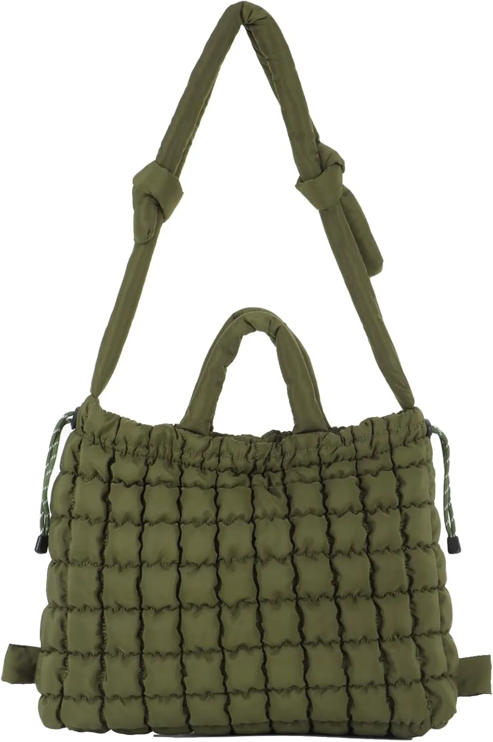 Lanpet Quilted Puffer Tote Bag for Women Large Quilted Crossbody Bag Lightweight Nylon Puffy Carryall Hobo bag Handbags