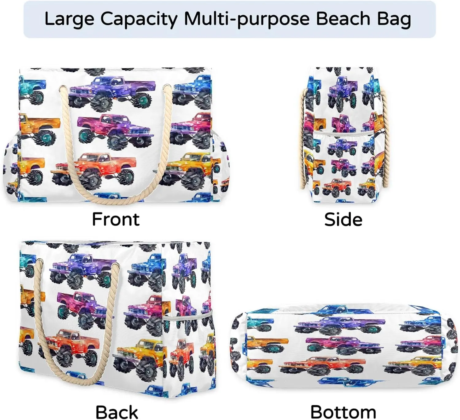 Large Beach Bags for Women with Zipper Beach Tote Bag Waterproof Sandproof Gym Swim Pool Grocery Travel Bag