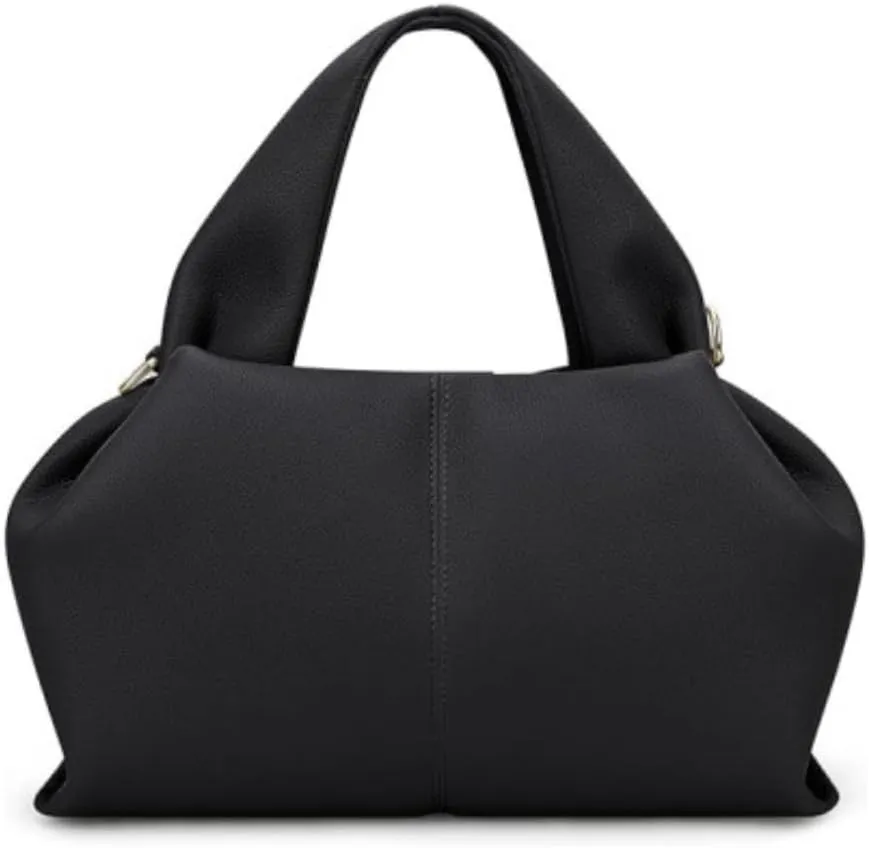 Large Capacity HandBags Genuine Leather Purses for Women Tote Bags Ladies Cloud Clutch Big Shoulder Commuter Bag