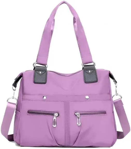 Large Capacity Waterproof Multi Pocket Shoulder Bag, Women Handbags Purses for Shoulder Bag