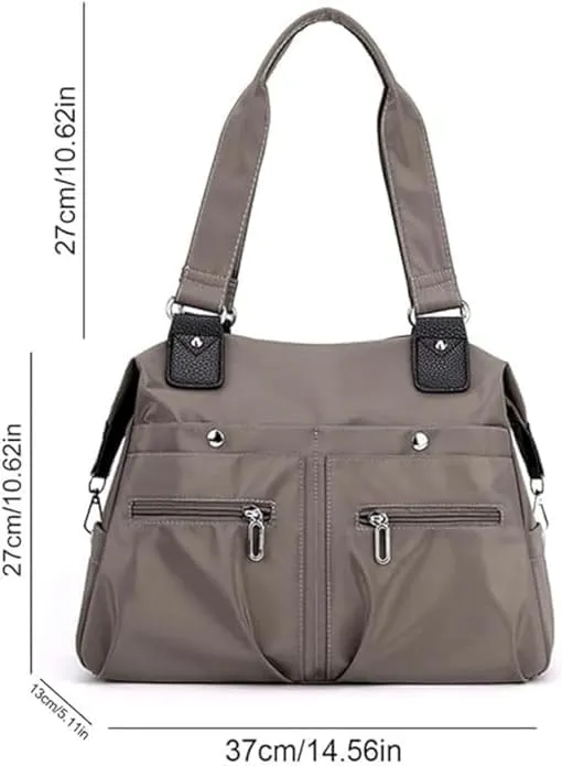 Large Capacity Waterproof Multi Pocket Shoulder Bag, Women Handbags Purses for Shoulder Bag
