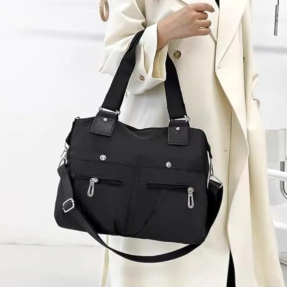 Large Capacity Waterproof Multi Pocket Shoulder Bag, Women Handbags Purses for Shoulder Bag