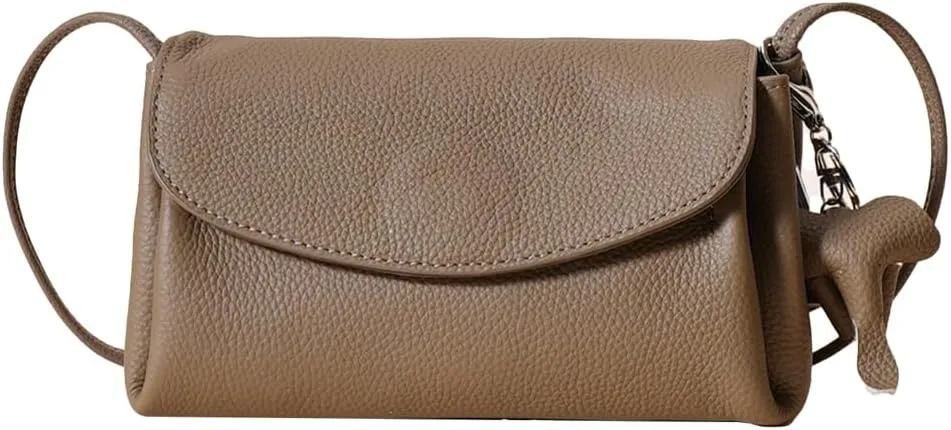 Leather Crossbody Bags for Women Trendy Small Shoulder Purses and Handbags Soft Leather Tote Bag Clutch Retro Handbag Satchel