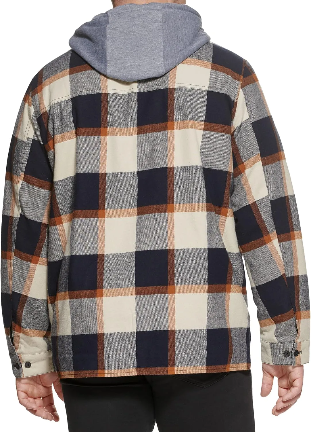 Levi's Men's Plaid Sherpa Lined Hooded Shirt Jacket (Regular & Big & Tall Sizes)