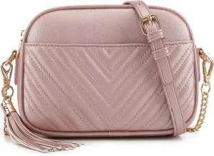 lola mae Quilted Crossbody Bag, Trendy Design Shoulder Purse