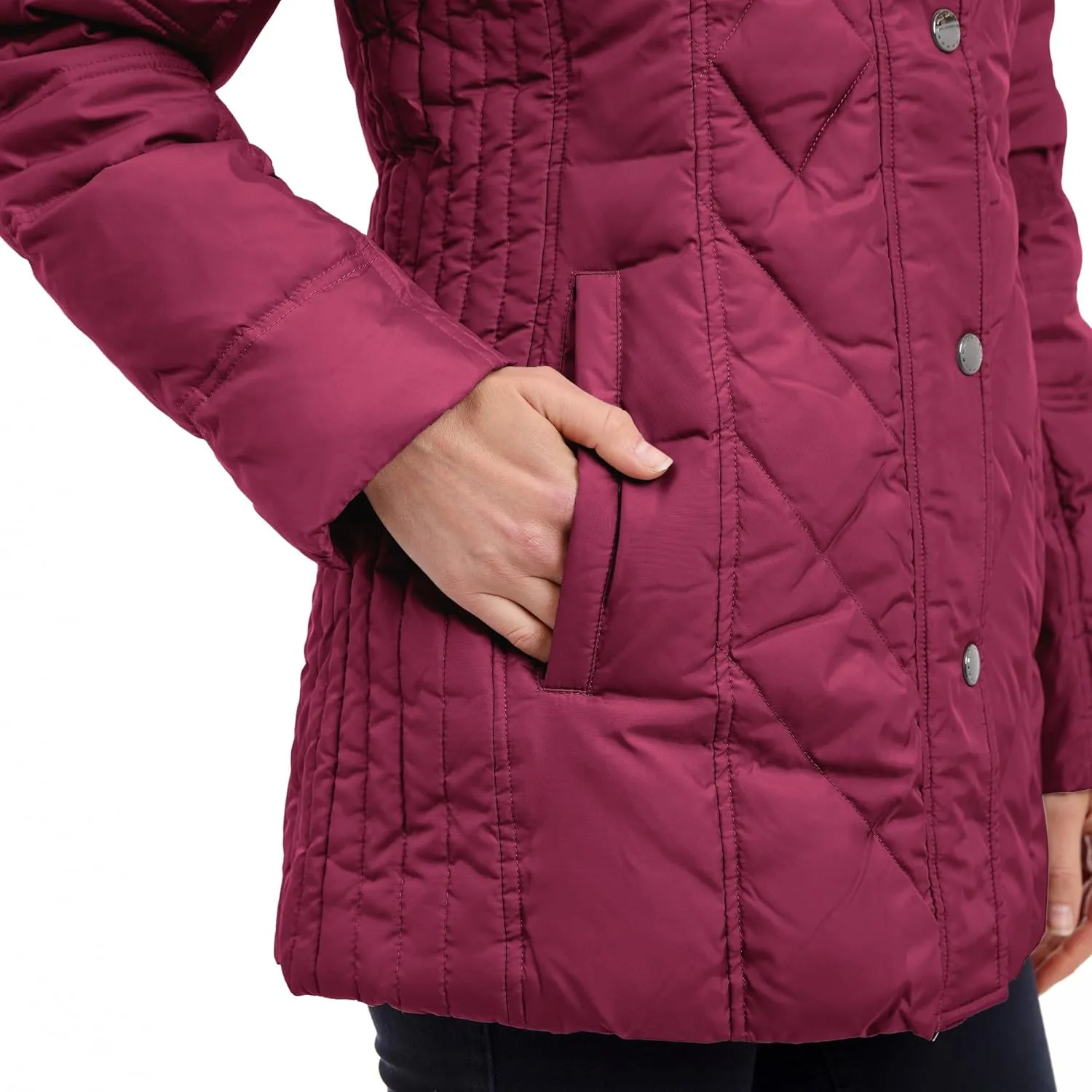 LONDON FOG Women's Diamond Quilted Down Coat