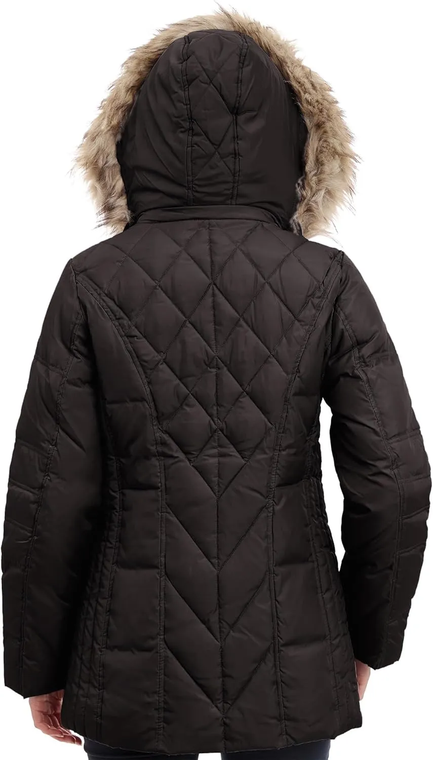 London Fog Women's Diamond Quilted Down Coat