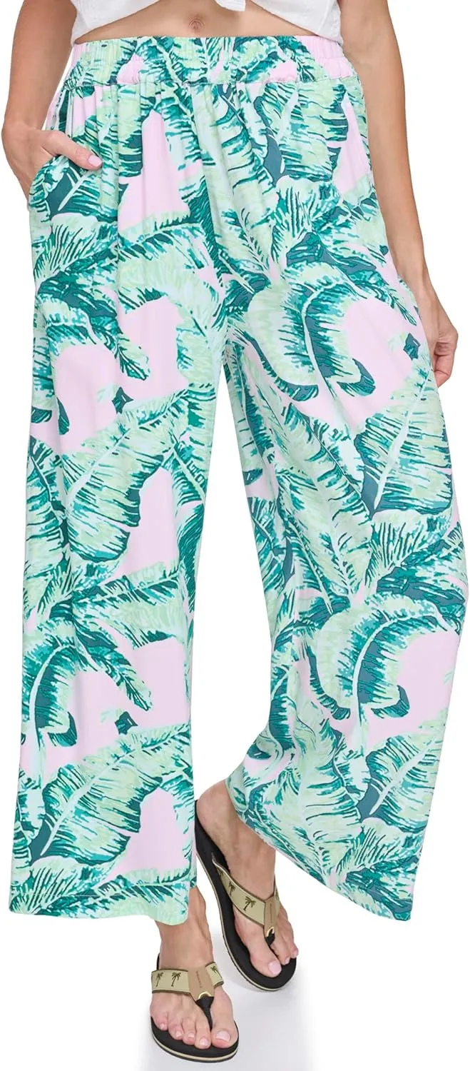 Margaritaville Women's Island Reserve Palm Print Pants