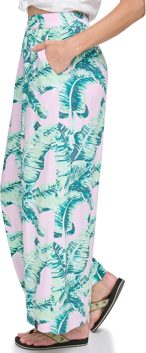 Margaritaville Women's Island Reserve Palm Print Pants