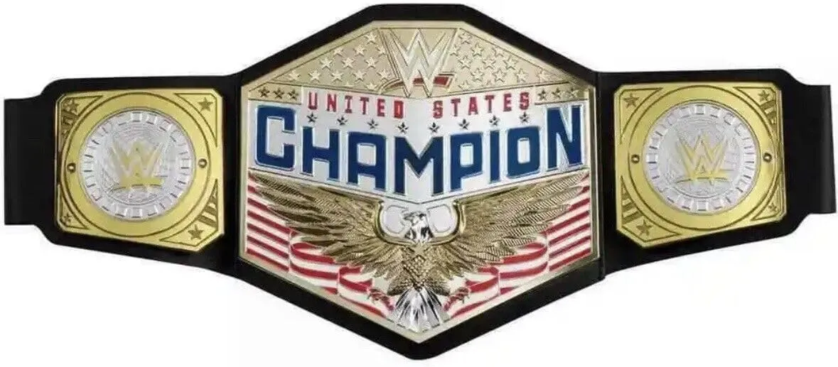 Mattel WWE United States US Championship Role Play Kids Title Belt, Authentic Styling with Adjustable Belt Ages 6 Years Old & Up, Youth, Black