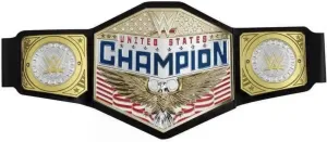 Mattel WWE United States US Championship Role Play Kids Title Belt, Authentic Styling with Adjustable Belt Ages 6 Years Old & Up, Youth, Black