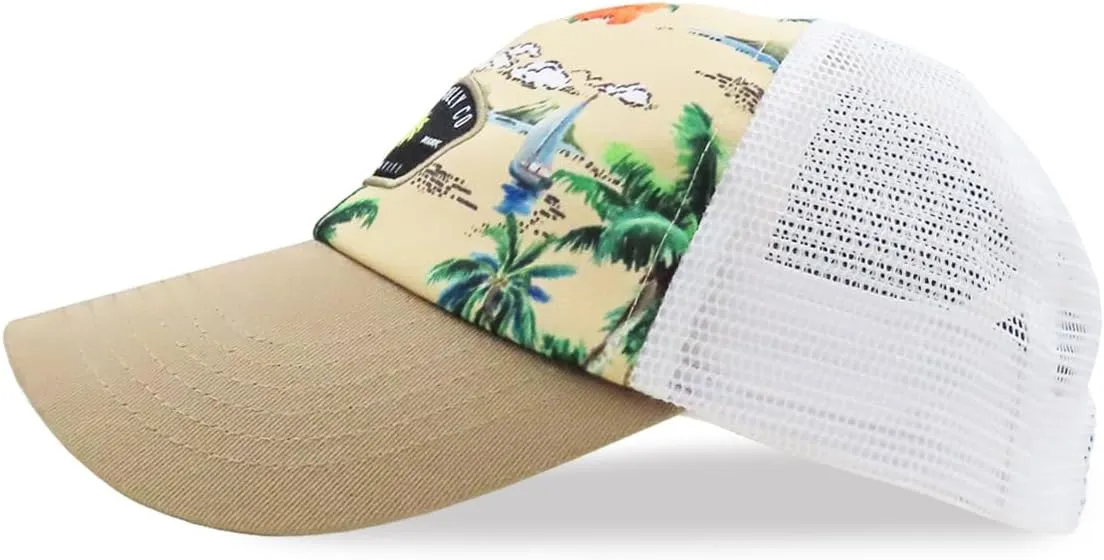 Men’s Baseball Cap in Cool Dad Hat Design with Mesh to Stay Cool at The Beach in Summer