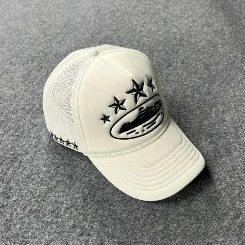 Men's Baseball Cap Mesh Trucker Hat Summer Caps Snapback Cap Retro Cap Male Beach Headdress
