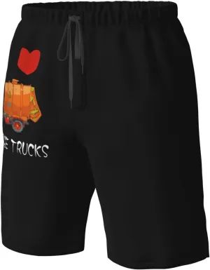 Men's Beach Shorts Drawstring Quick Dry Running Shorts Comfortable Loose Gym Shorts Swimsuit Pants with Pockets