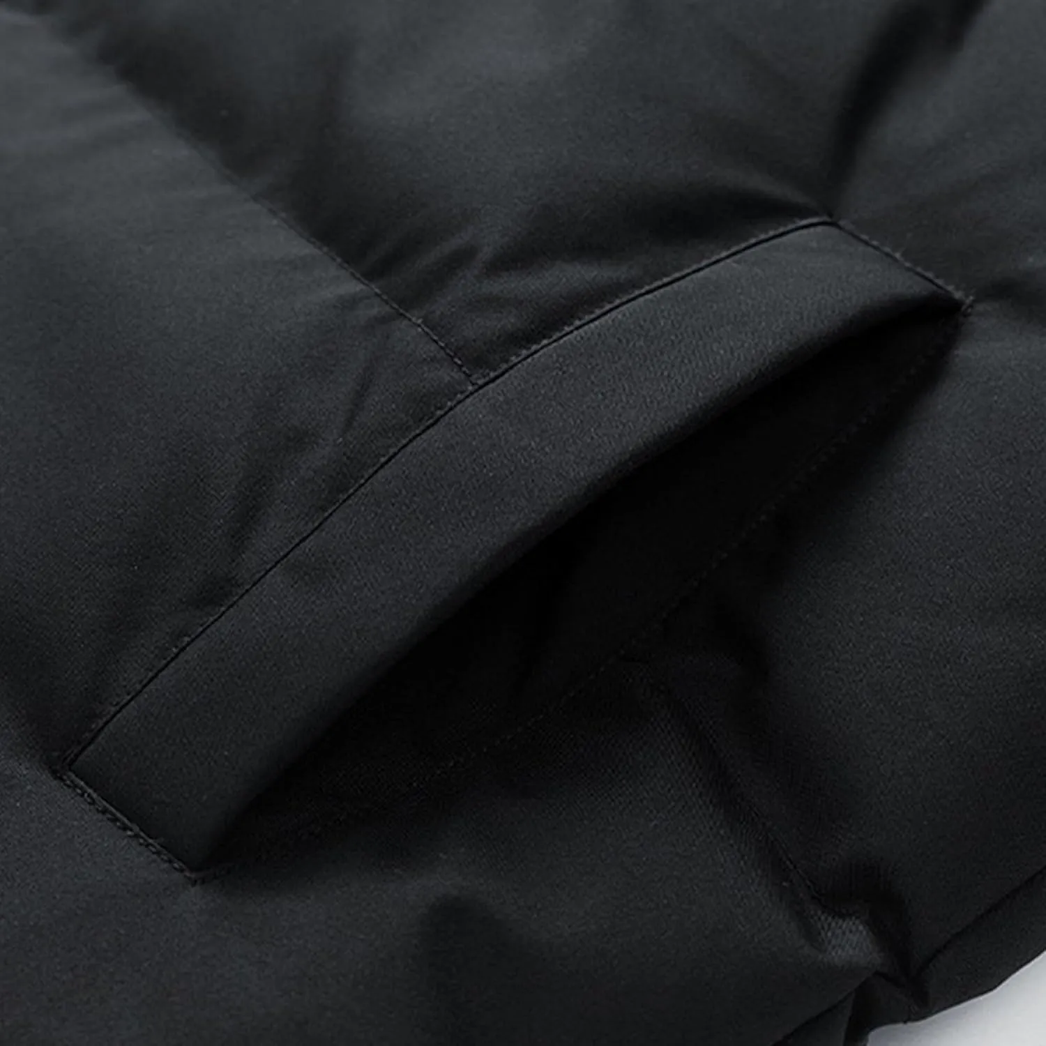 Mens Hooded Warm Quilted Jacket Winter Coat Insulated Puffer Jacket Water-Repellent Windproof Parkas Outerwear