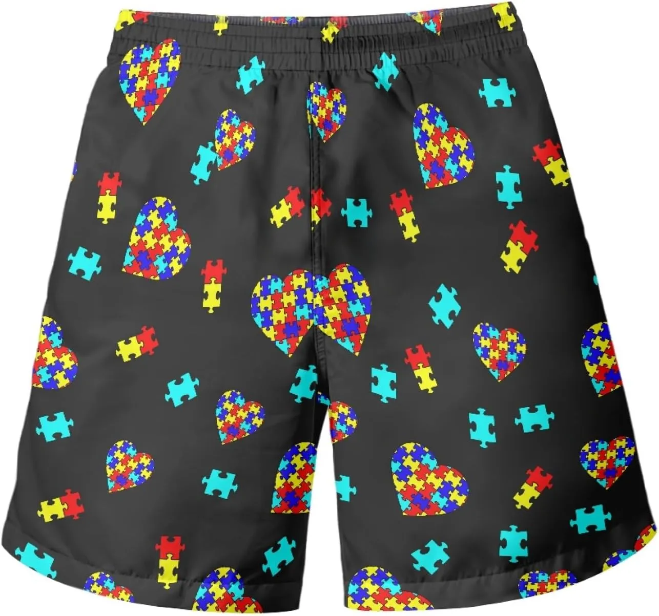 Men's Swim Trunk,Fashion Quick-Dry Beach Board Shorts with Mesh Lining Pockets
